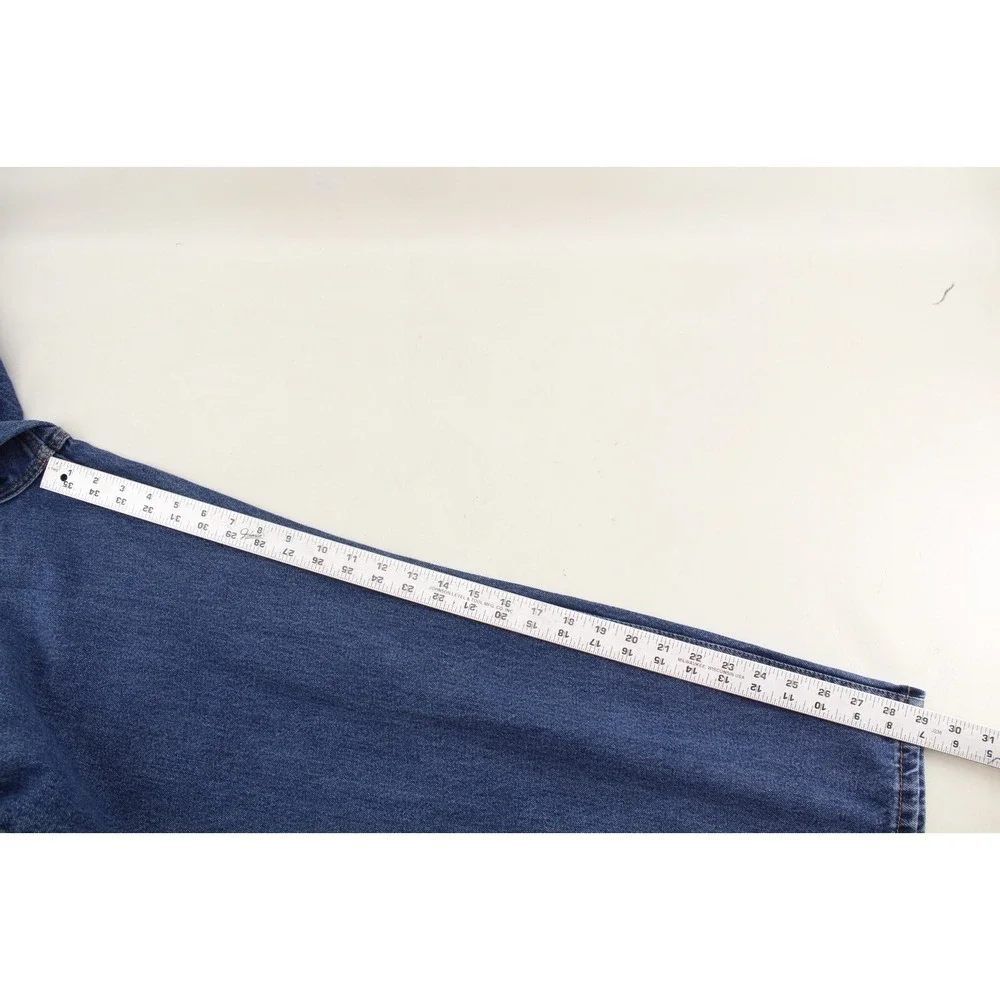 Mens Levis‎ 550 Denim Jeans Relaxed Taper Dark Wash Blue 42x29